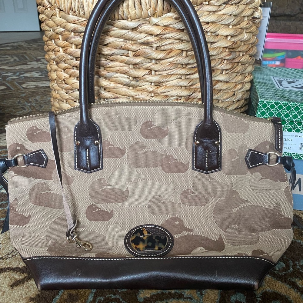 Dooney & Bourke Brown and Tan Tote Bag